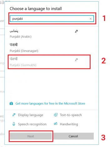 Install Punjabi language in windows 11