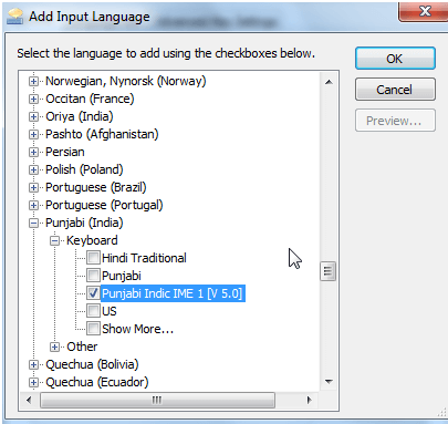install Punjabi typing software in windows