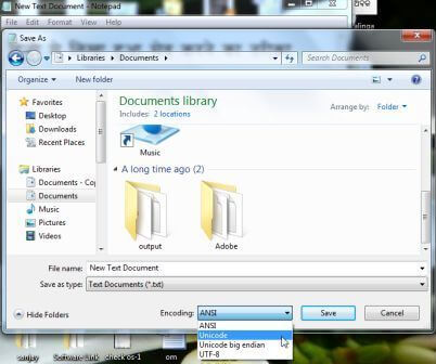 save in punjabi notepad